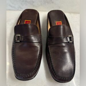 Cole Haan Women's Hilaree City Brown Leather Mules Size 8 B